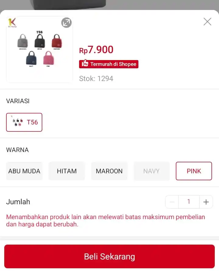 Image from Promo Racun Shopee x Lazada Serba Recehan🔥: Temukan Satu Keluarga Lunch Bag Cooler Tempat Bekal Bahan 2 Lapis T56 ...