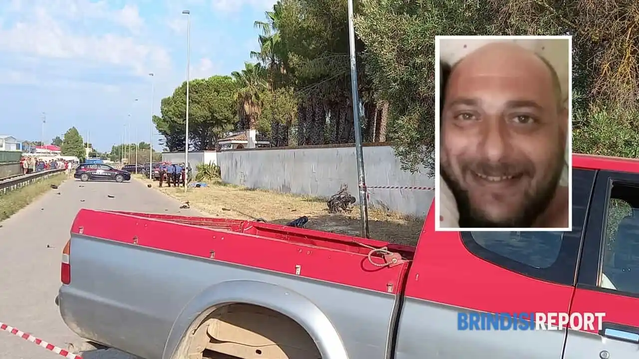 Image from BrindisiReport.it: Un'altra vittima sulle strade del Brindisino: motociclista 40enne perd...