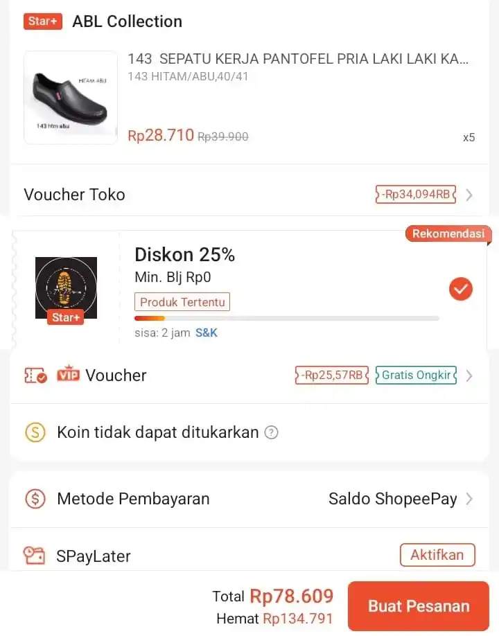 Image from Promo Racun Shopee x Lazada Serba Recehan🔥: Vc Toko 25%🔥 Combo Vc Fashion 25%‼️ Temukan 143 SEPATU KERJA PANTOF...