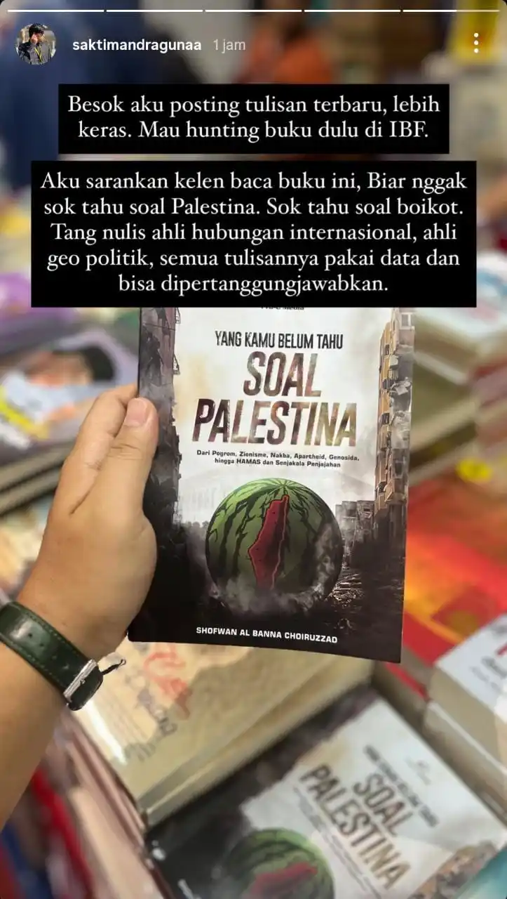 Image from Kabar Palestina 🇵🇸: Ada saran bagus nih temen temen, buat menambah edukasi tentang kePales...