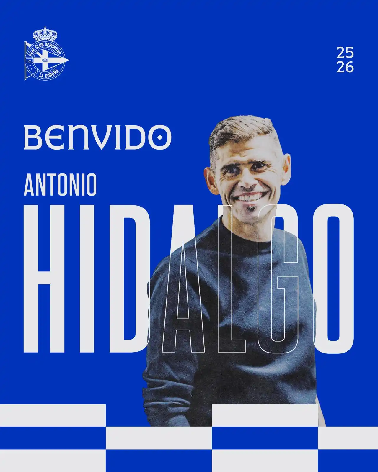 Image from RCDeportivo: ➡️ Antonio Hidalgo, novo adestrador do RC Deportivo.  Benvido, Antonio...