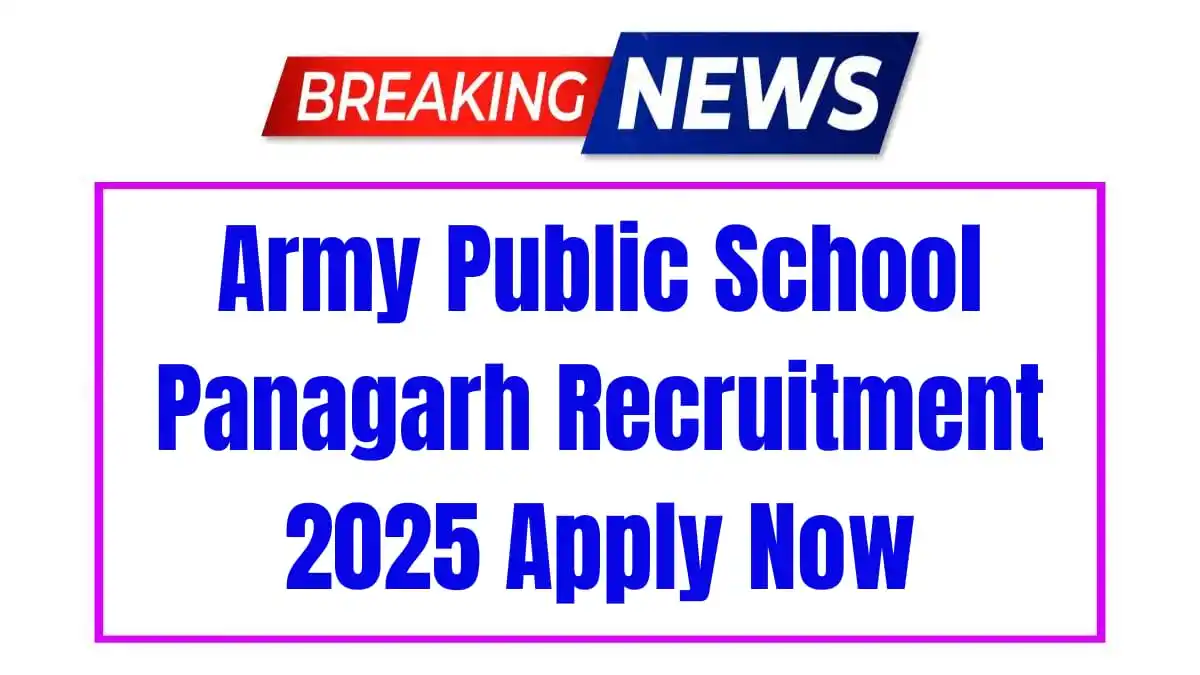 Image from Jharnet.in (Jharkhand Update): 🔔 Army Public School Panagarh Recruitment 2025 📚 Teaching & Non-Teac...