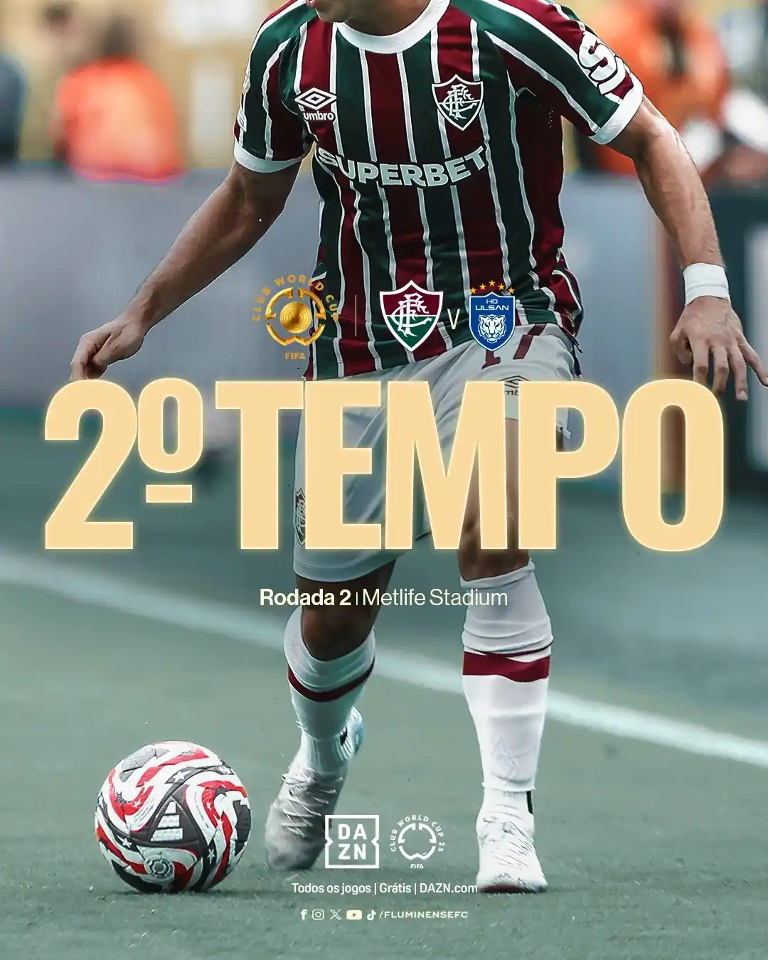 Image from Fluminense FC: COMEEEEEEEEEÇA A SEGUNDA ETAPA NO METLIFE STADIUM! VAMOS, FLUMINENSE! ...