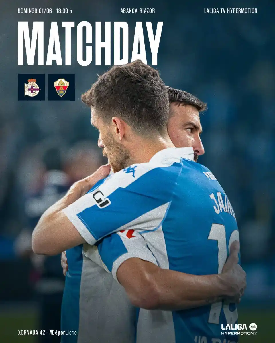 Image from RCDeportivo: 𝐃𝐢́𝐚 𝐝𝐞 𝐩𝐚𝐫𝐭𝐢𝐝𝐨 ⚽ <a class="text-blue-500 hover:underline...