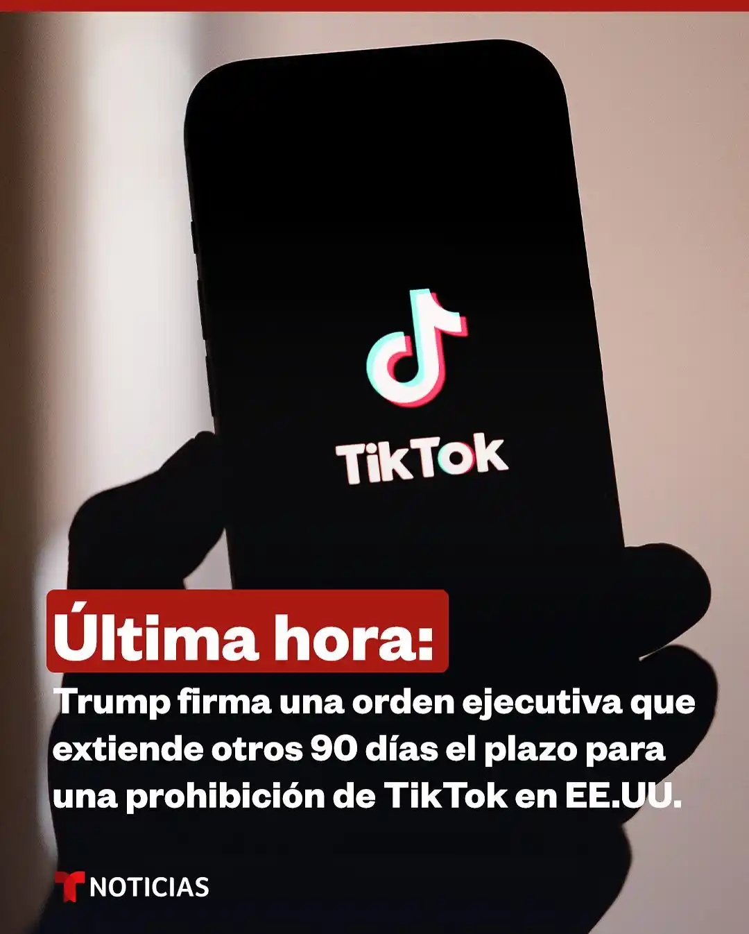 Image from NotiManta: 📲 El presidente, Donald Trump, *concede una tercera prórroga para que...
