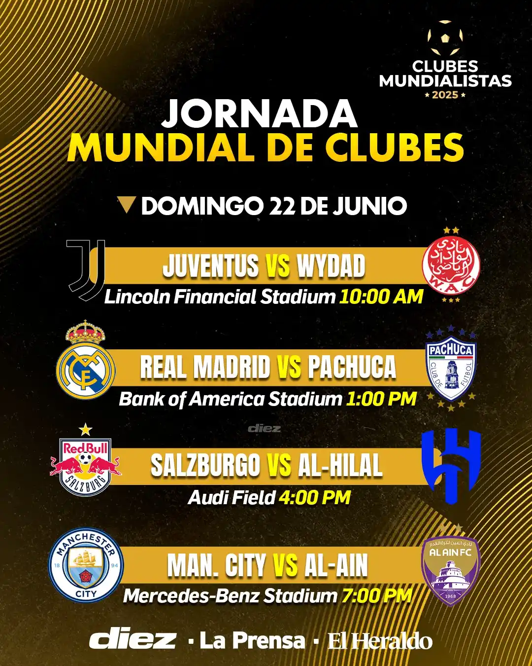 Image from Diario Diez: Este tendremos cuatro partidos en el Mundial de Clubes y entre estos j...