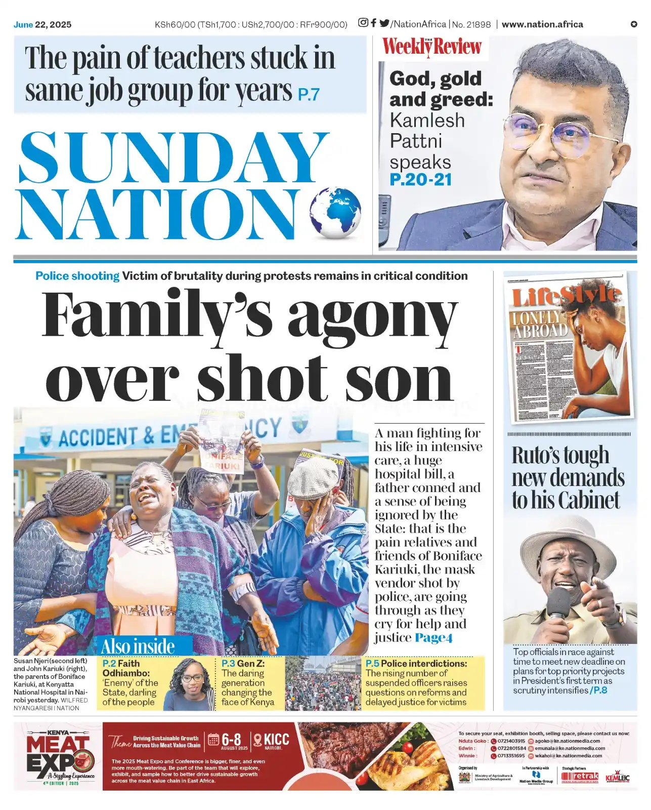 Image from Nation.Africa: Family's agony over shot son epaper.nation.africa...