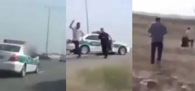 Image from Teyit: ❌ Görüntüler bir Mossad ajanının kovalandığı anları göstermiyor.   Vid...