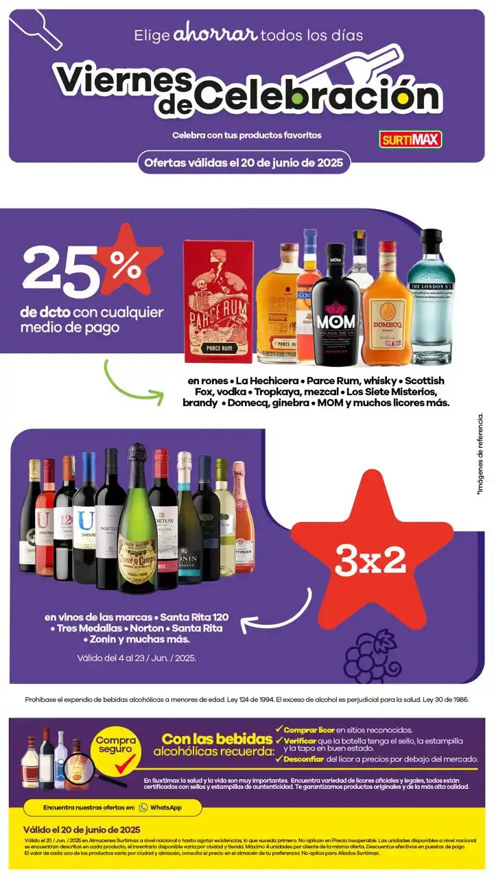 Image from Surtimax: Hay muchos motivos para celebrar, nosotros te acompañamos y te damos l...