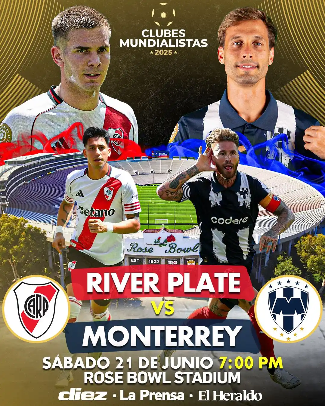 Image from Diario Diez: *¡IMPERDIBLE!*💥 River y Monterrey, cara a cara por la clasificación a...