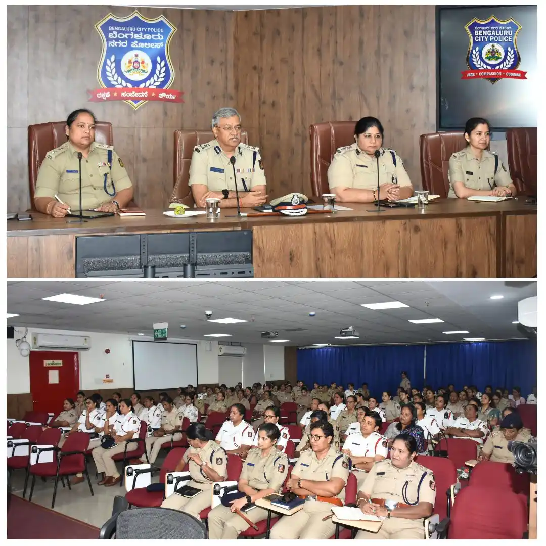 Image from Bengaluru City Police: ಇಂದು ಬೆಂಗಳೂರು ನಗರ ಪೊಲೀಸ್ ಆಯುಕ್ತರಾದ ಸೀಮಂತ್ ಕುಮಾರ್ ಸಿಂಗ್ ಅವರು, ಮಹಿಳೆ ಹಾಗ...