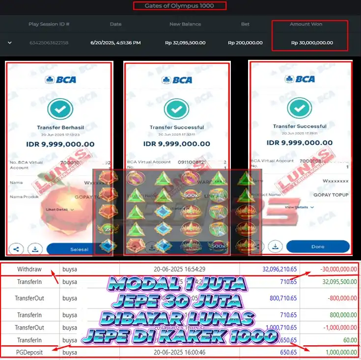 Image from GALAU SLOT TERKINI: *Kakek 1000 Lagi onfire malam ini* 🔥 *ini buktinya Modal 1 Juta, Bisa...