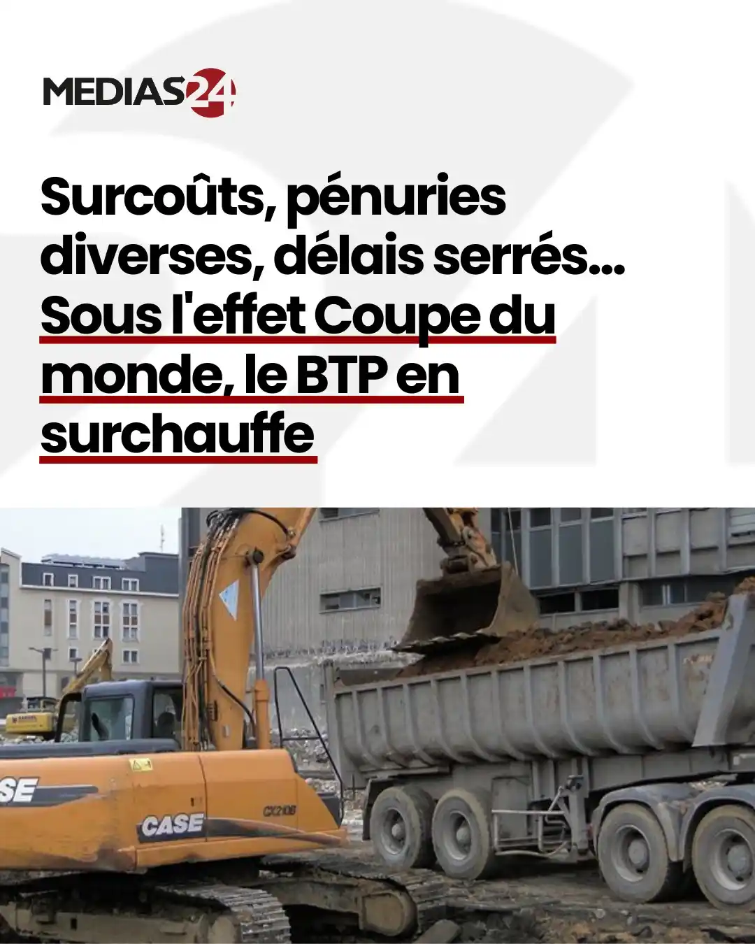 Image from Médias24: La montée en puissance des divers chantiers du Maroc et les délais ser...