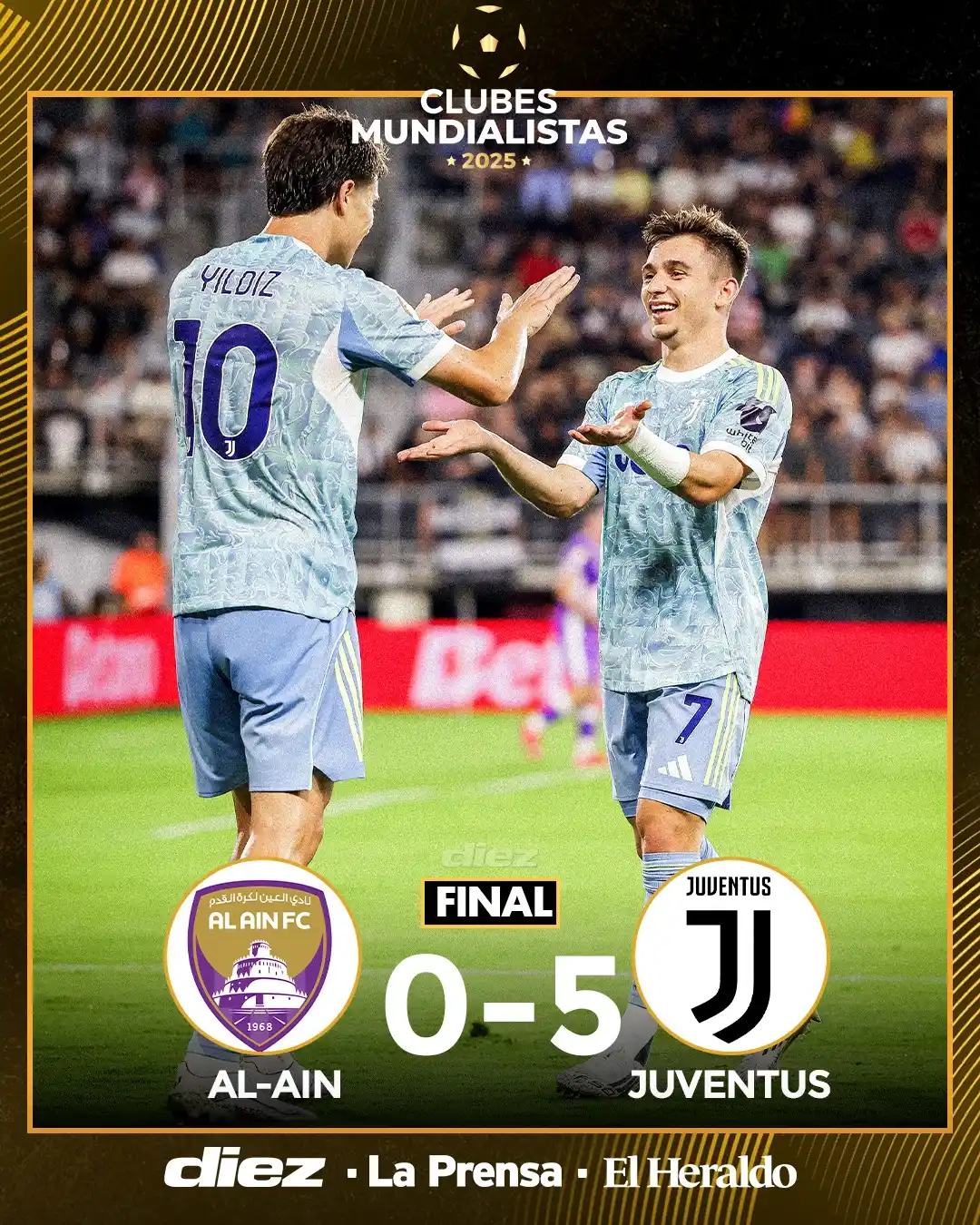 Image from Diario Diez: La Vecchia Signora, humilla a los de Emiratos Árabes Unidos.💥 <a cla...