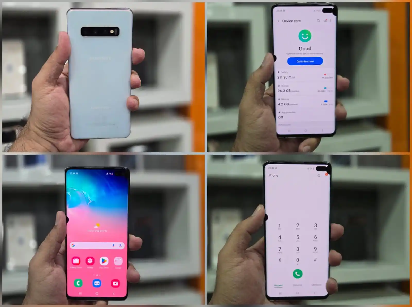 Image from MOB SHOPPING: Samsung S10 Plus 128GB Dual Sim PTA Rs.29,999/- No Cash on delivery o...