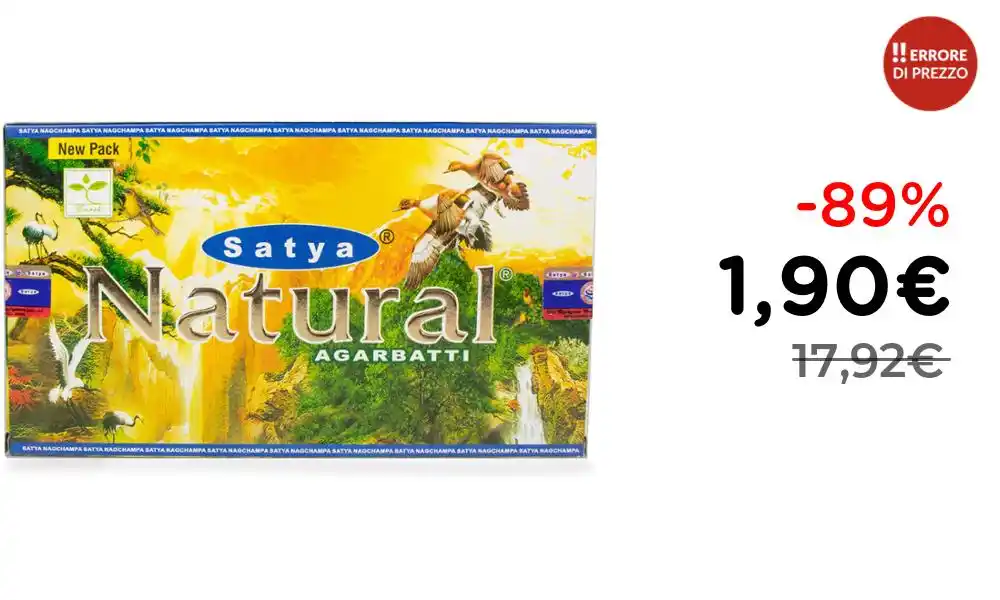 Image from ‼️ ERRORE DI PREZZO: 🕉️ *Satya Incenso Nag Champa Naturale 15g*  💰 *A soli 1,90€* 👉 http...