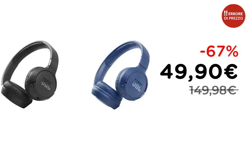 Image from ‼️ ERRORE DI PREZZO: *TORNANO DISPONIBILI* 🎧 *JBL Tune 660BTNC & 510BT Cuffie Wireless On-...