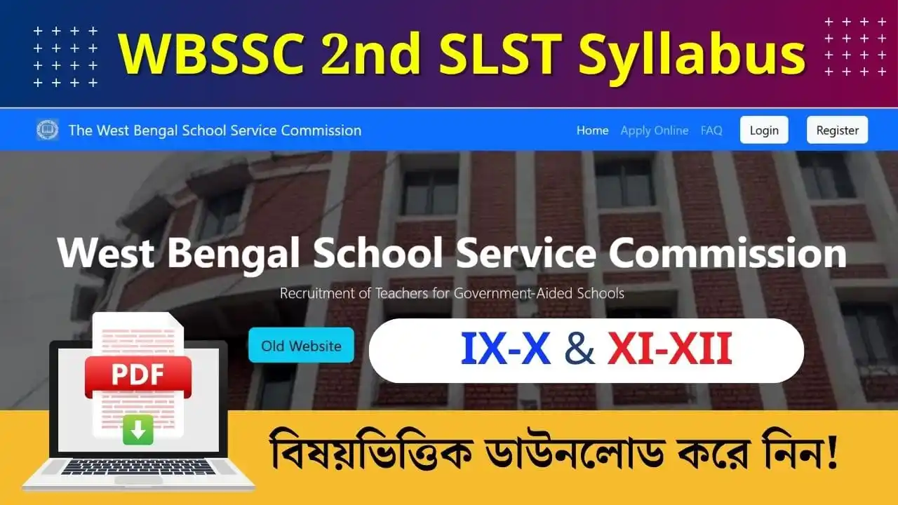 Image from EduTips 🇮🇳: 🔰 *WBSSC 2nd SLST Syllabus 2025* (Subject-wise PDF) 👇  https://www.e...