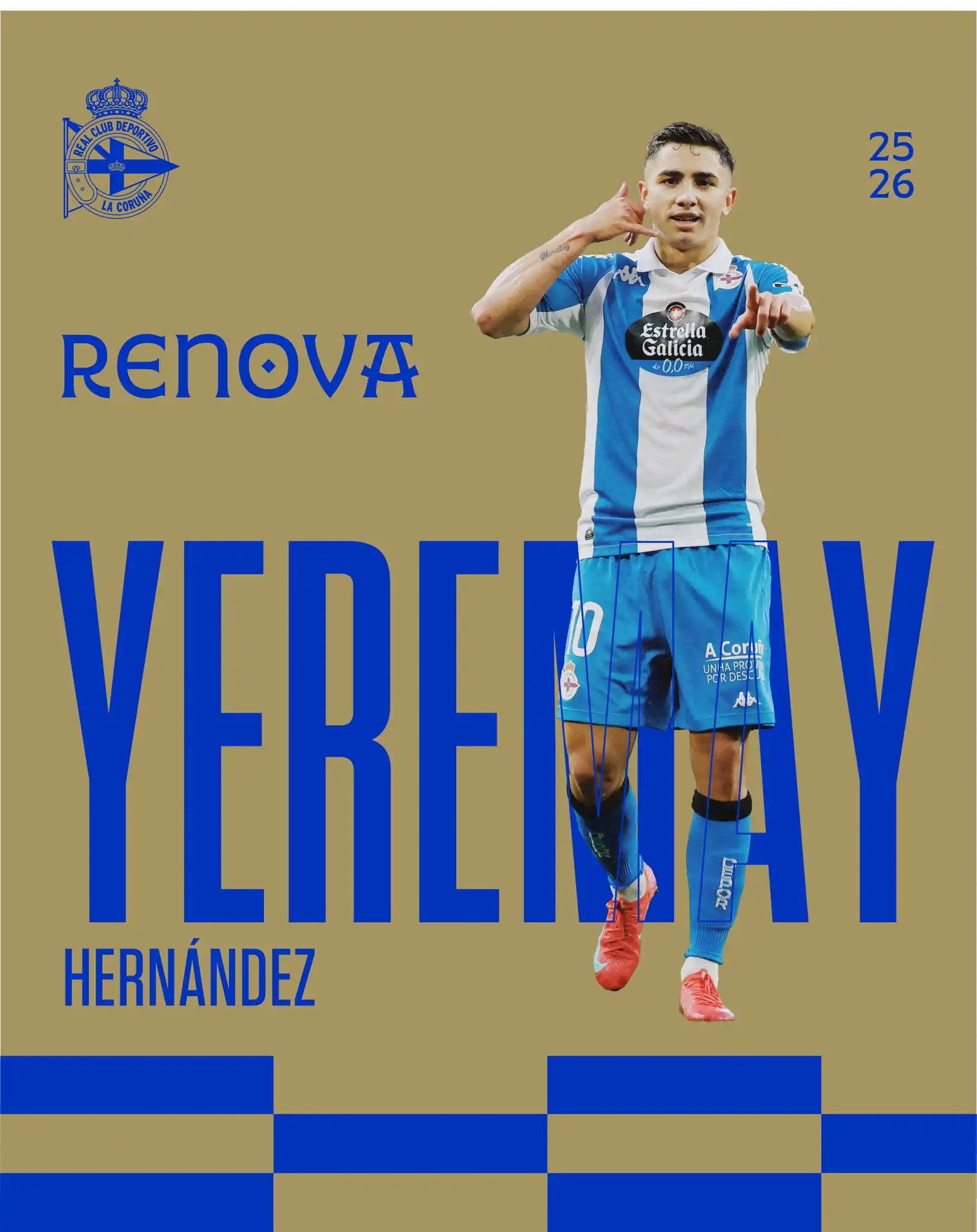 Image from RCDeportivo: ➡️ Yeremay reforza o seu compromiso co Dépor cun contrato até 2030 con...