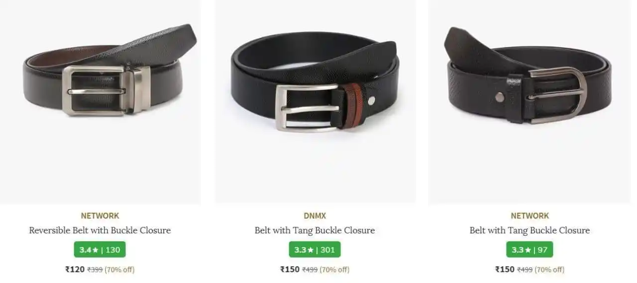 Image from ProLooterz Shopping Deals: Ajio | Upto 70% Off on Branded Belts 150 🛒 Buy Now : https://ajii...