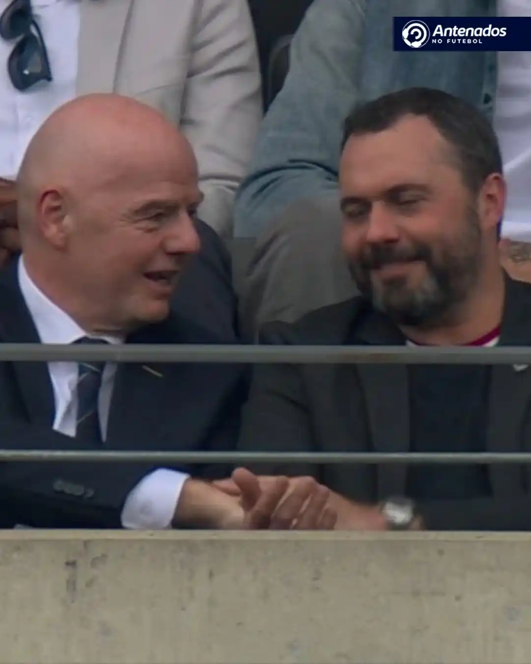 Image from Antenados no Futebol: AMIZADE DE MILHÕES!  Infantino e Mario Bittencourt, presidente do Tric...