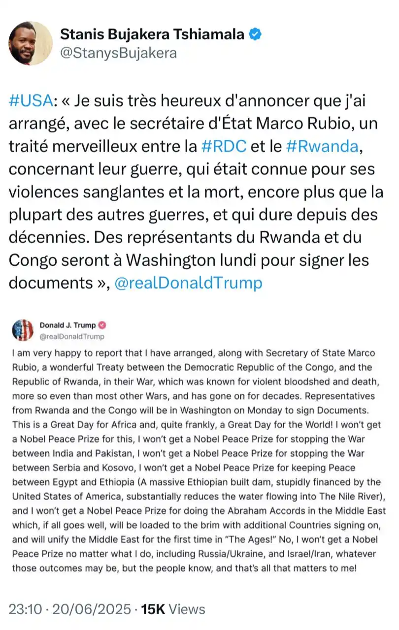 Image from Force des Patriotes RDC: Avec la position claire des USA, certains opposants vont vite troquer ...