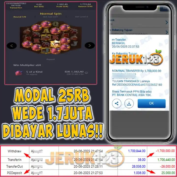 Image from SLOT GACOR HARI INI !!!: Awalnya iseng modal 25rb, eh malah ditarik 1.7jt 😱 𝗝𝗘𝗥𝗨𝗞𝟭𝟮𝟯 b...