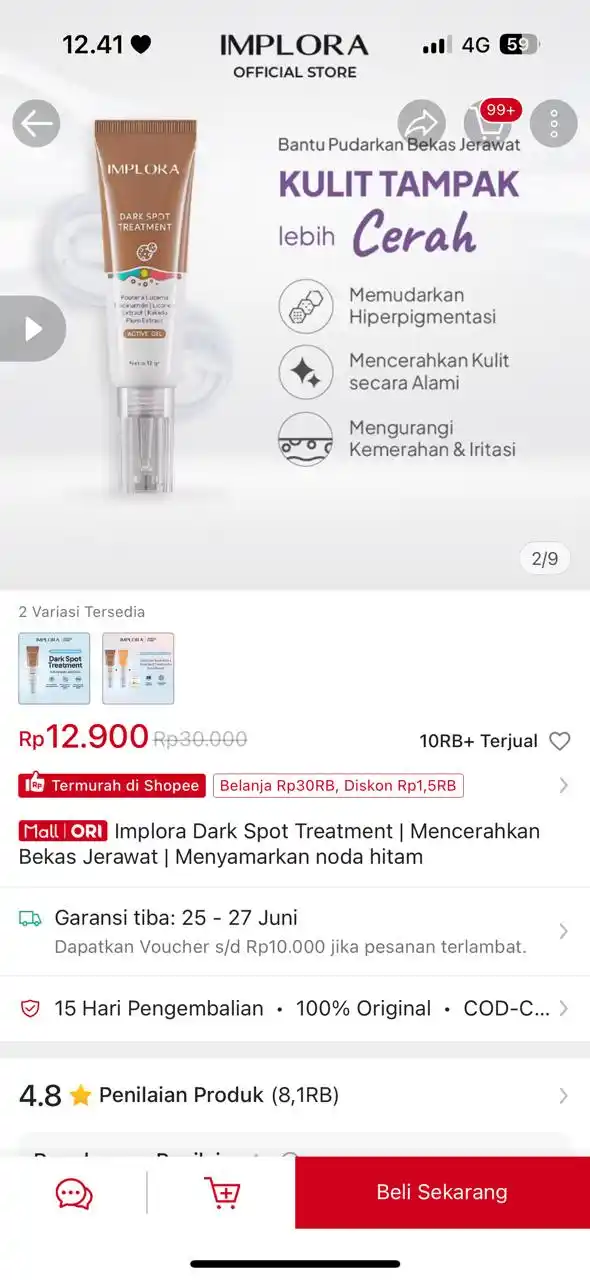 Image from Racun shopee 🛒🎀: CEPEEET BUAT DARK SPOOOT https://s.shopee.co.id/1BAmN5psoq...