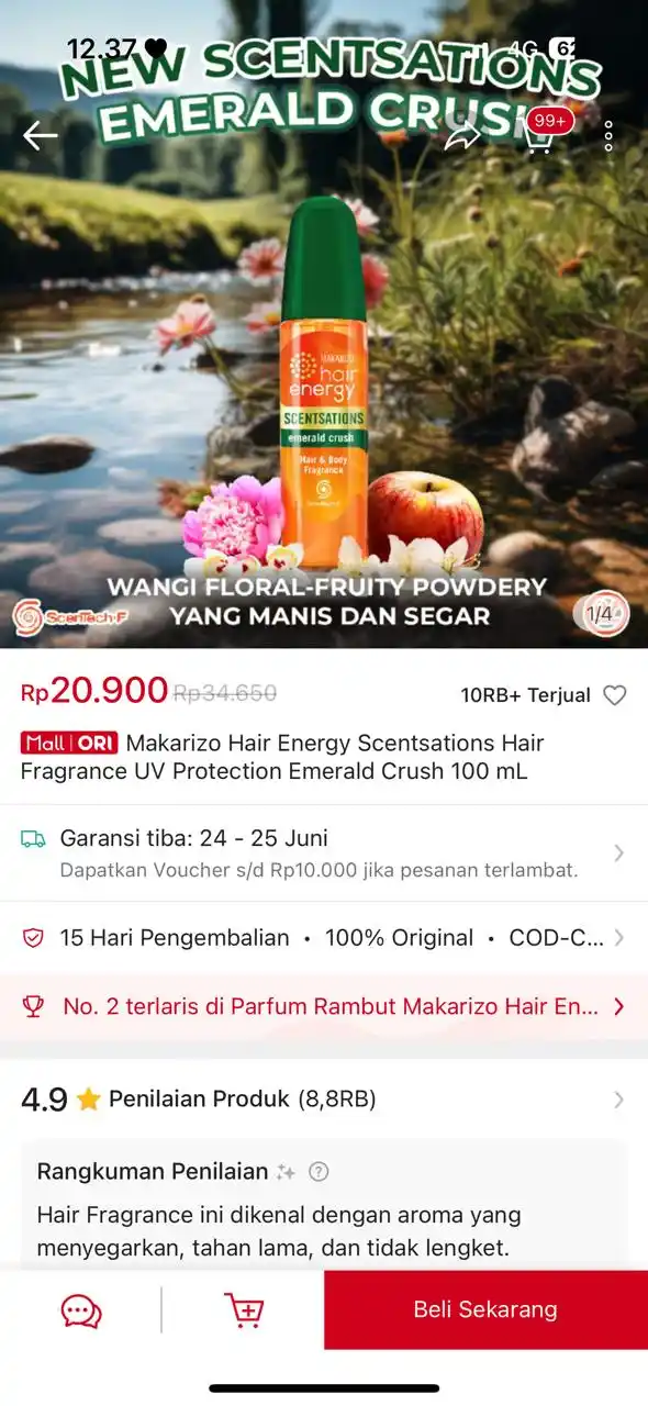Image from Racun shopee 🛒🎀: Cepeeet hair mist https://s.shopee.co.id/8KdwtxWkxk...