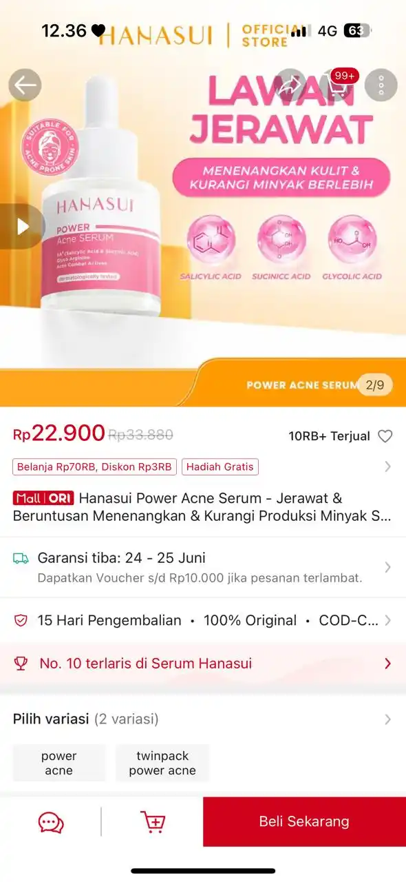 Image from Racun shopee 🛒🎀: Cepeettt serum hanasui https://s.shopee.co.id/50NUvnoebH...