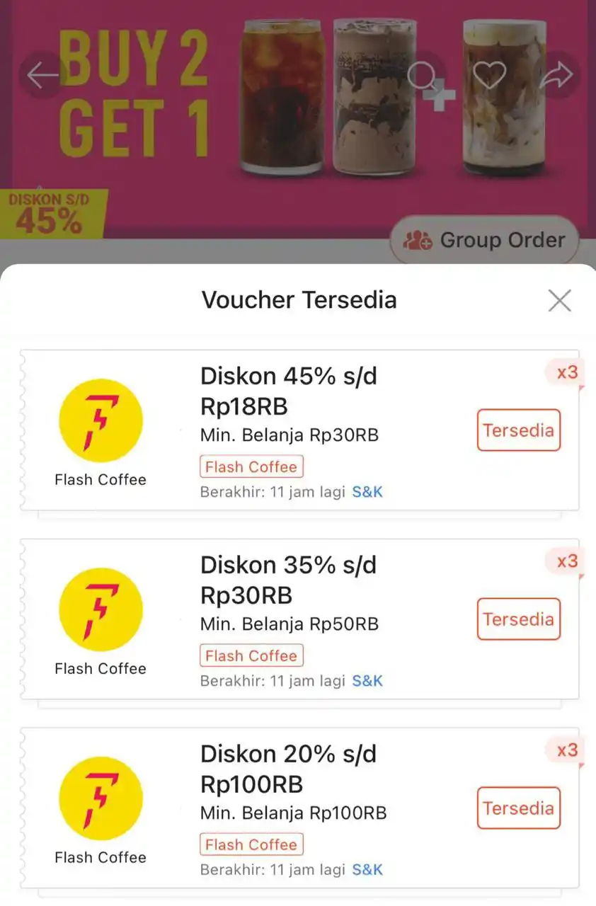 Image from Racun shopee 🛒🎀: Cus klaim voucher diskon flash coffee https://spf.shopee.co.id/9pSkgj...