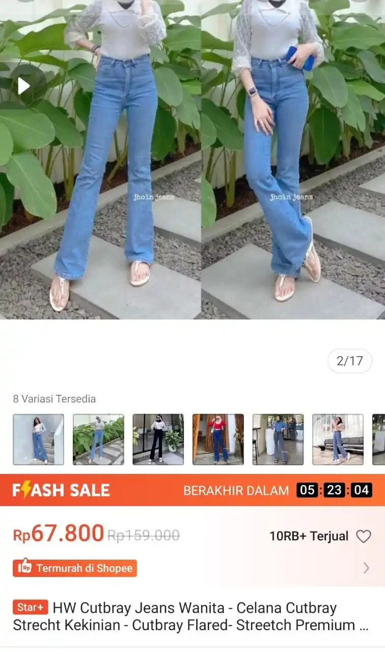 Image from Racun shopee 🛒🎀: Cut Bray jeans  https://s.shopee.co.id/7KlPi6NYu1...