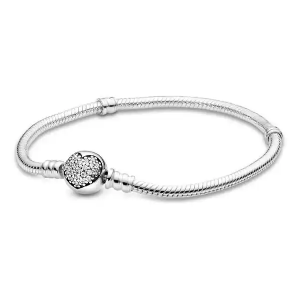 Image from Canaltech Ofertas: 🎁🎁🎁  Dica de presente!  PARCELADO | Bracelete de Prata e Fecho Redo...