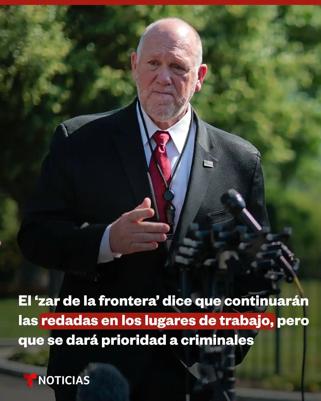 Image from Noticias Telemundo: “El mensaje ahora es claro: *vamos a seguir realizando operaciones de ...