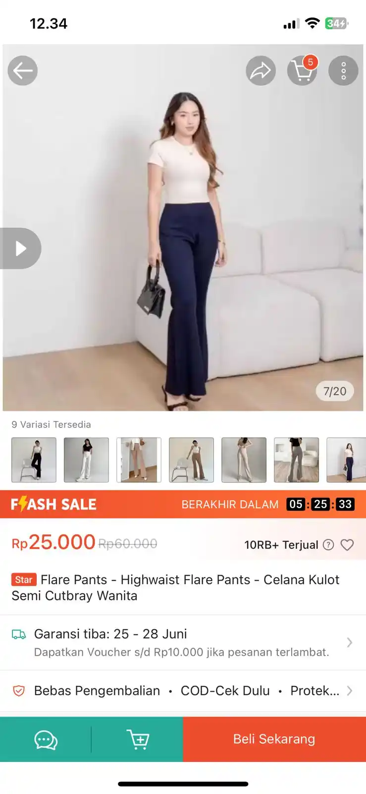 Image from Racun shopee 🛒🎀: Flare pants https://s.shopee.co.id/3AvqkGuvfn...