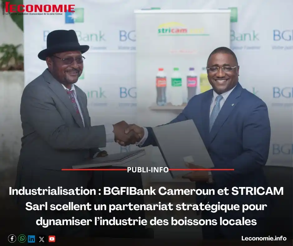 Image from L'Economie💸: *Industrialisation : BGFIBank Cameroun et STRICAM Sarl scellent un par...