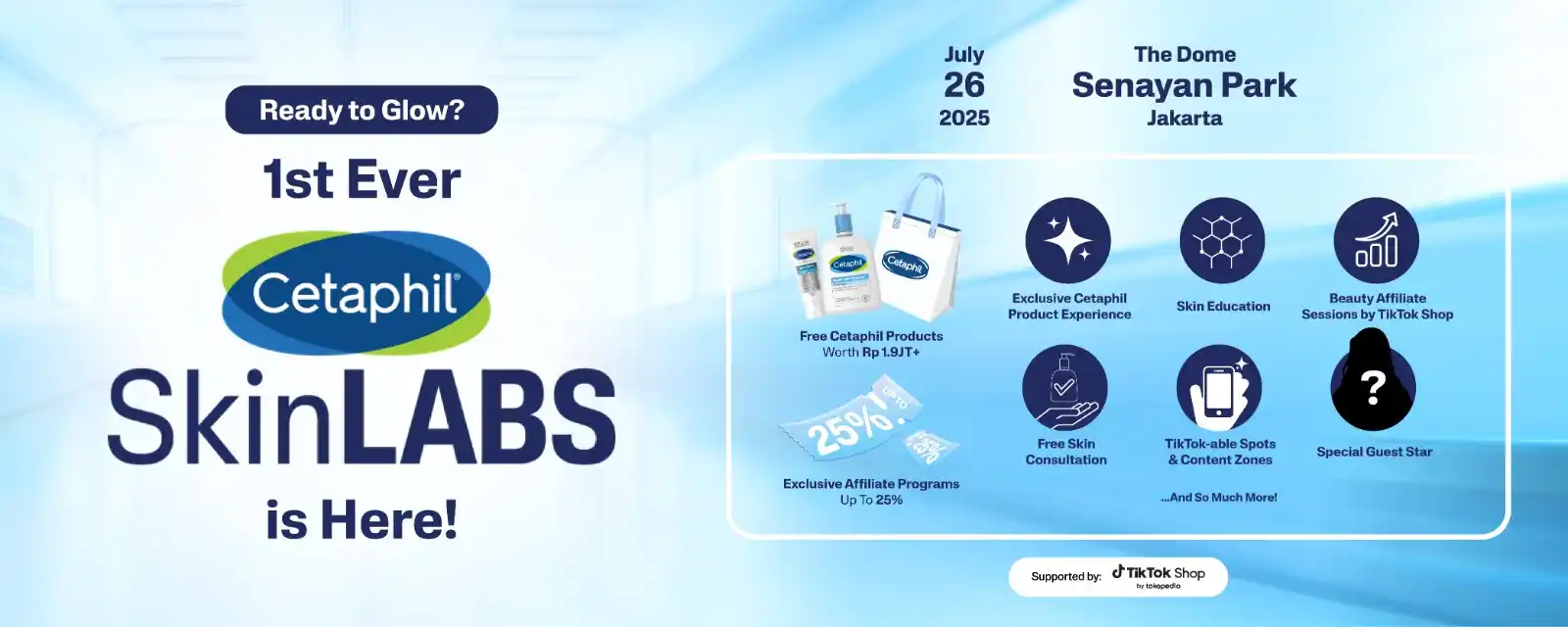 Image from Informasi Pusat Afiliasi Tiktok Shop by Tokopedia ✨🥰: 📢 [INVITATION] Cetaphil SkinLABS Jakarta – Urban Skin Science  Suppor...