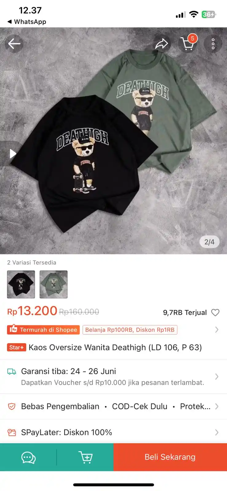 Image from Racun shopee 🛒🎀: Kaos oversize https://s.shopee.co.id/10rL8uWi4R...