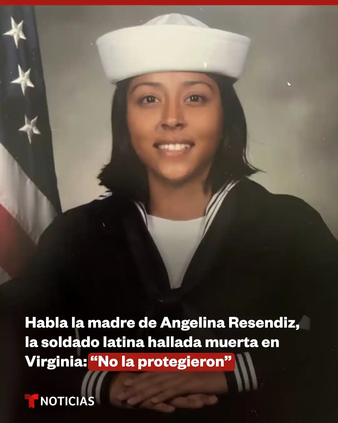 Image from Noticias Telemundo: La joven marinera *Angelina Resendiz desapareció de su cuartel en la E...