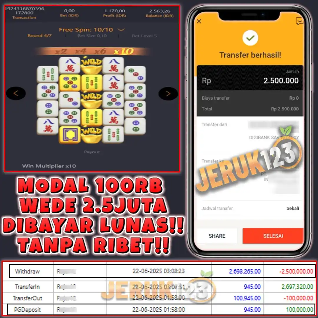 Image from SLOT GACOR HARI INI !!!: 💸 MODAL 100RIBU WD 2.5 JUTA!! Dibayar LUNAS tanpa delay, tanpa ribet!...