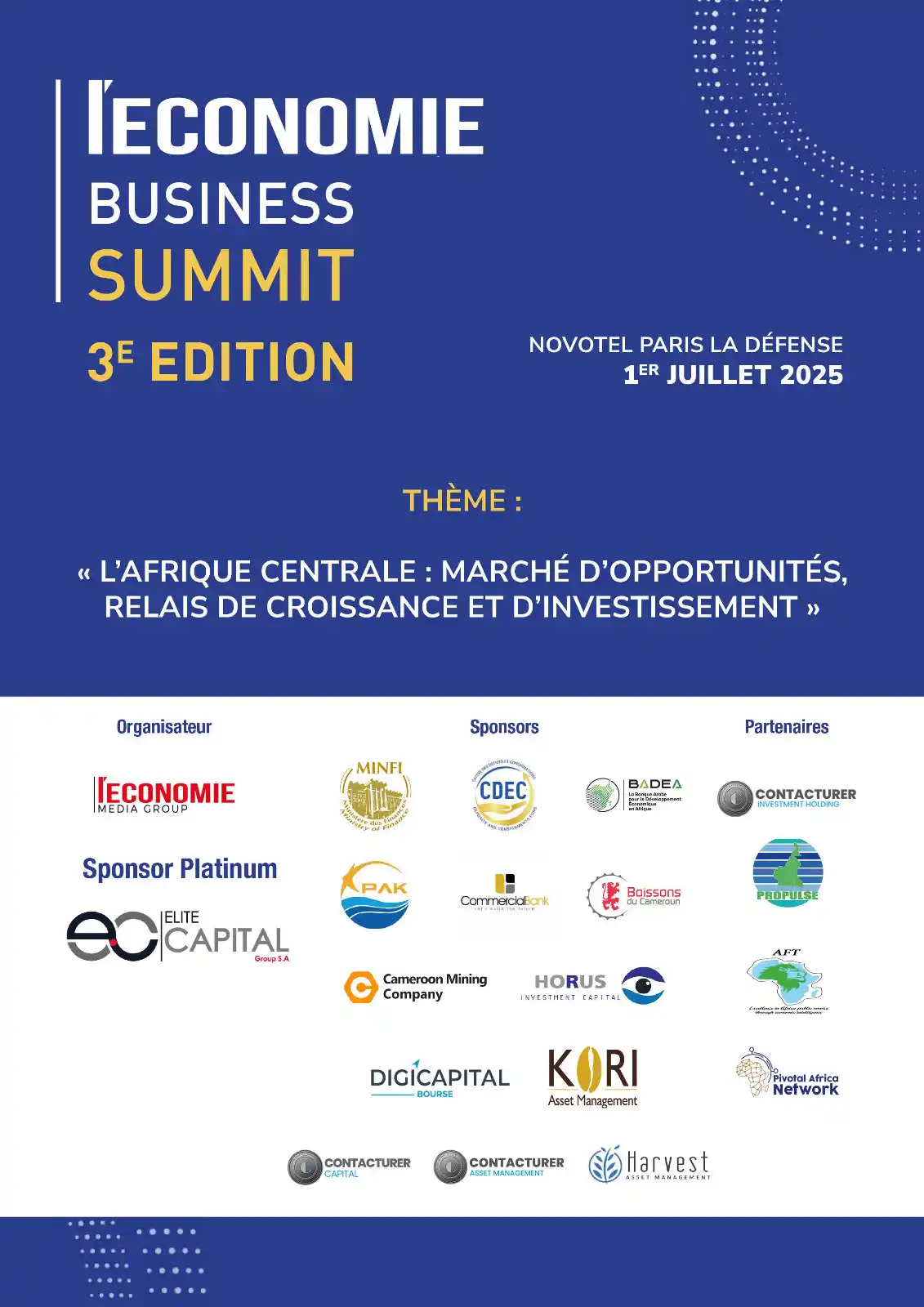 Image from L'Economie💸: Nous sommes rendus à 12 jours de la tenue de la 3e édition de L’Econom...