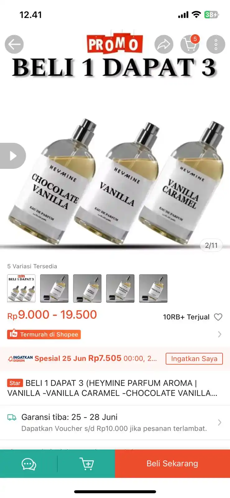 Image from Racun shopee 🛒🎀: Parfum dapet 3 https://s.shopee.co.id/AUiRUDHR1K...