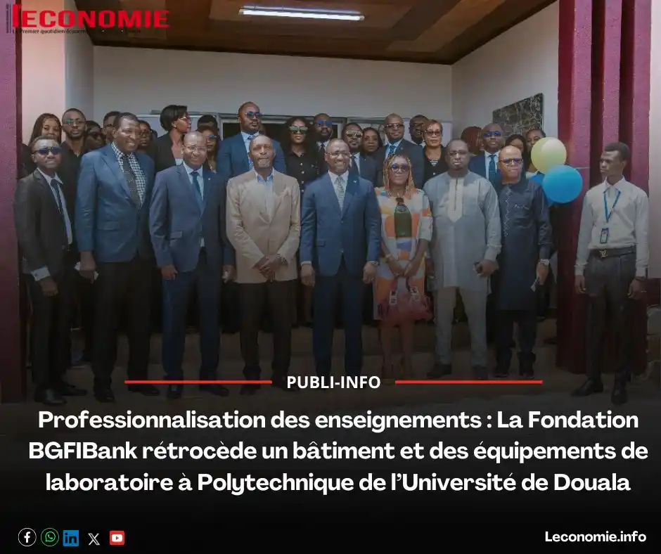 Image from L'Economie💸: *Professionnalisation des enseignements : La Fondation BGFIBank rétroc...