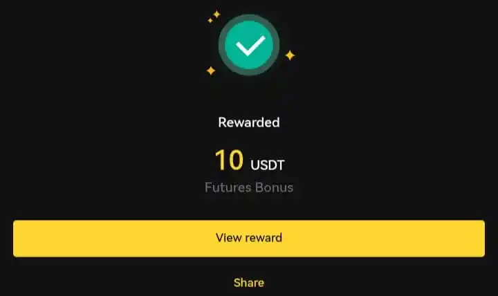 Image from Smart Testnet: Receive $10 futures bonus immediately after kyc and profits can be wit...