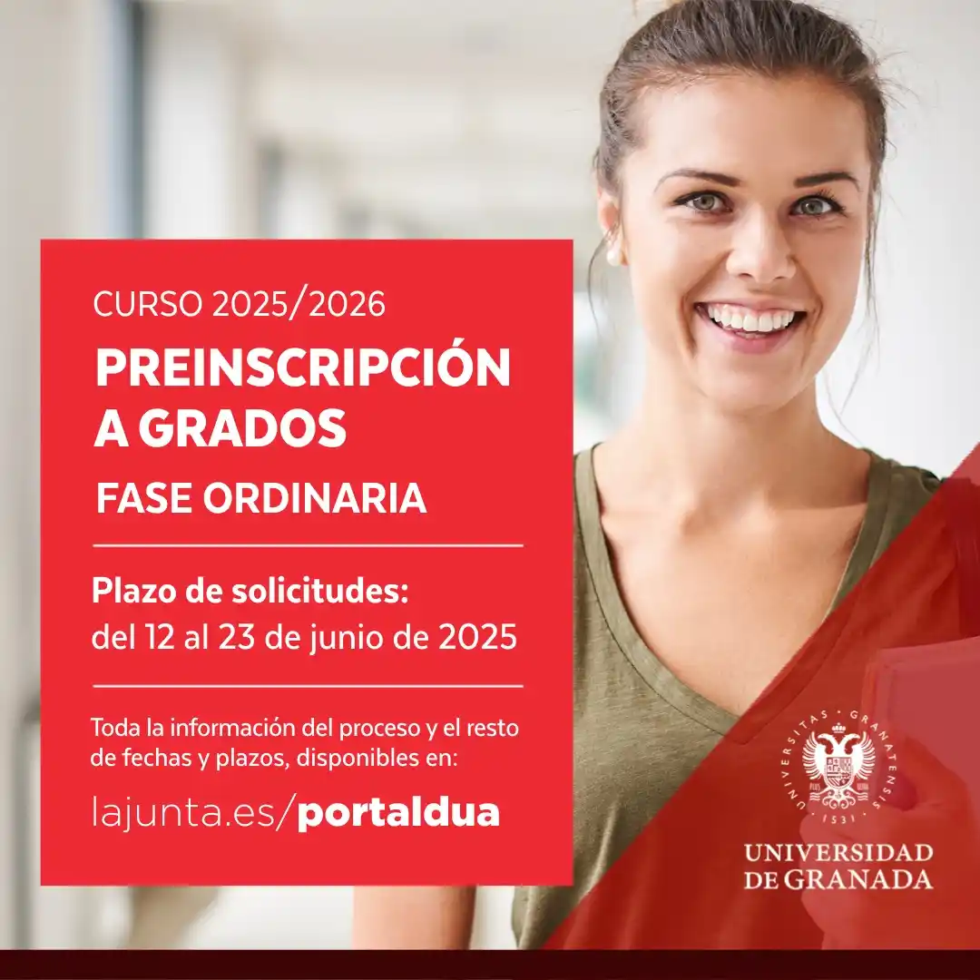 Image from Facultad de Educación y Deportes de Melilla (Faedumel): 📢 ¡Recuerda que ya ha comenzado el periodo de preinscripción a grados...