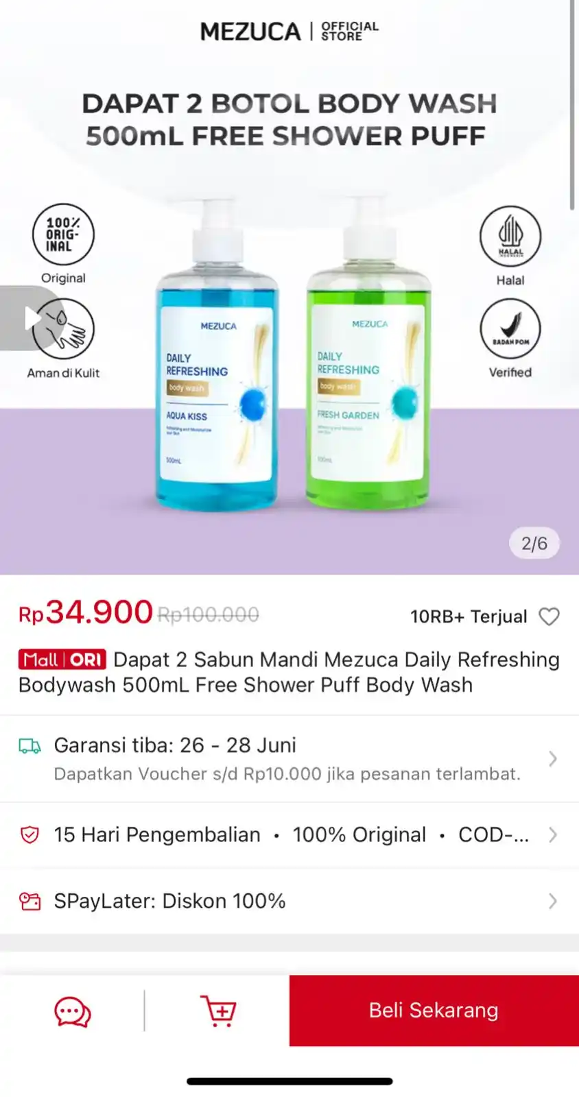 Image from Racun shopee 🛒🎀: Sabun mandi dapet 2 https://s.shopee.co.id/4L7o8E00fo...