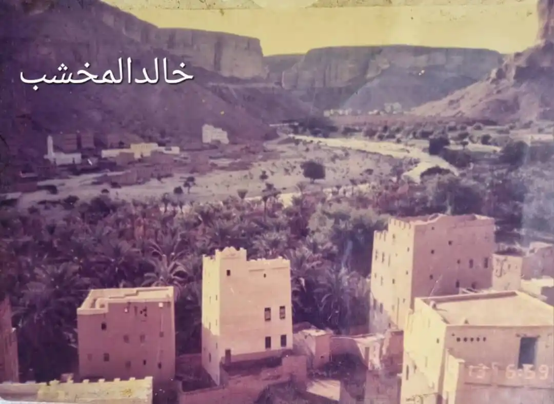 Image from وادي الأحبة - دوعن 🌴🐝: صورة في التسعينات من منطقة صبيخ وتظهر منطقة مدهون في المقابل وادي ...
