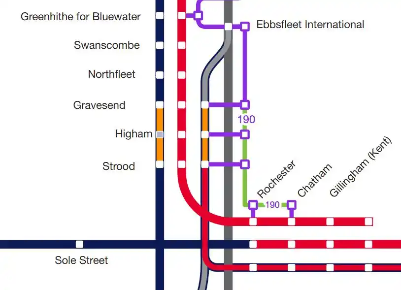 Image from Southeastern Railway: *Strood*  ⚠️ UPDATE: If you are travelling between Ebbsfleet, Gravesen...