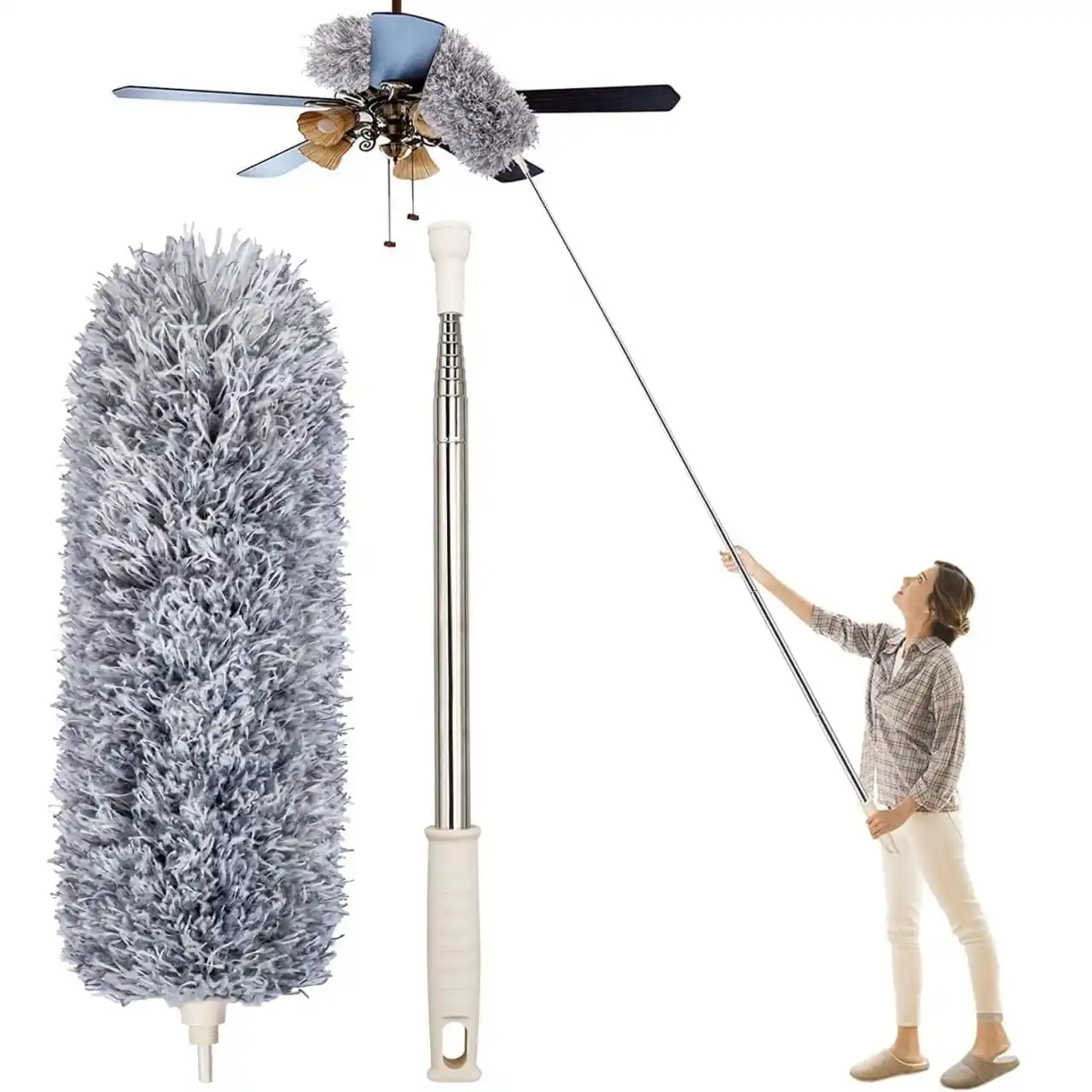 Image from ProLooterz Shopping Deals: TECH LOGO ELECTRONICS Dusters for Home Cleaning Fan Cleaning mop with ...