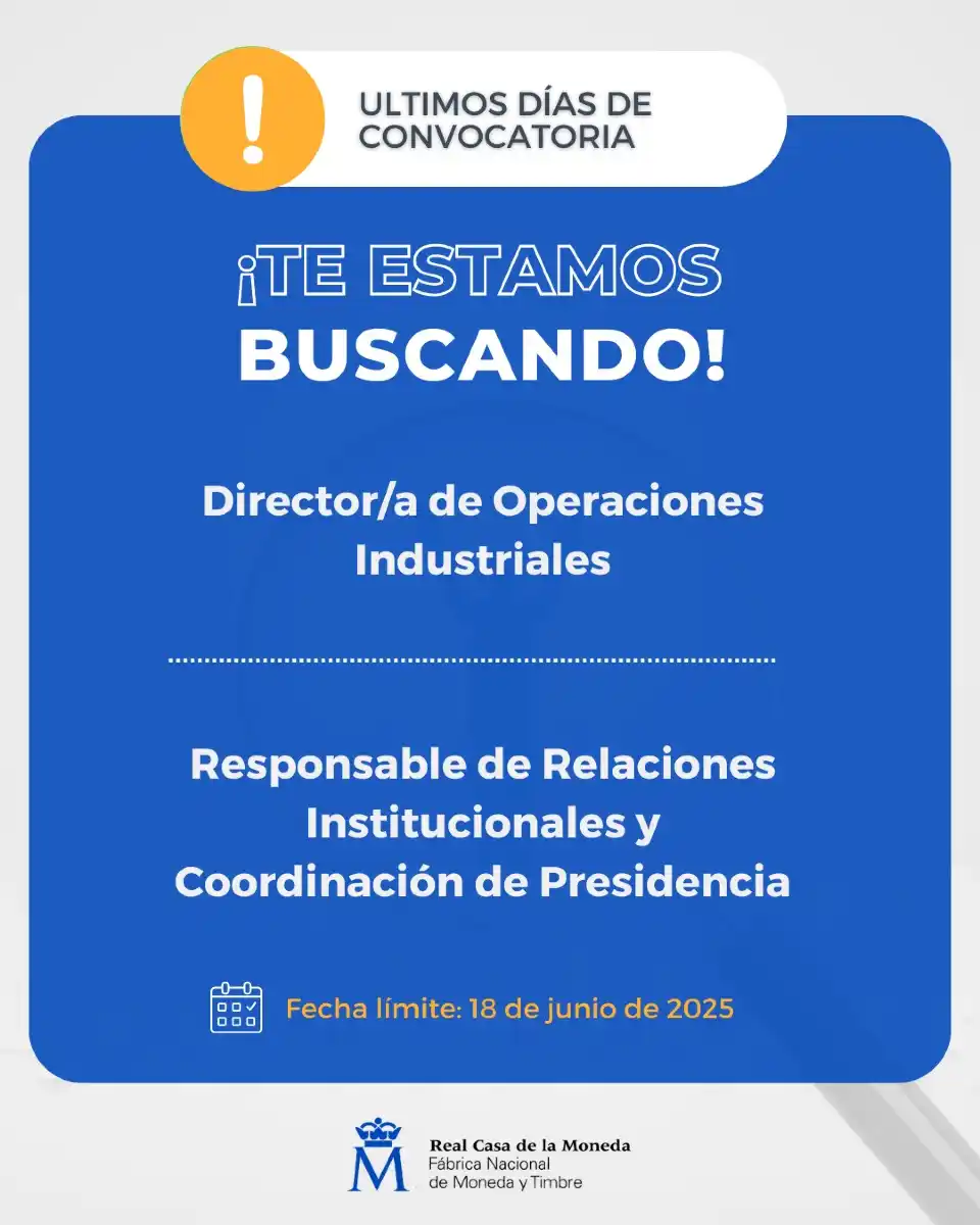Image from FNMT-RCM: 📢 Últimos días para inscribirte en los procesos selectivos de la FNMT...
